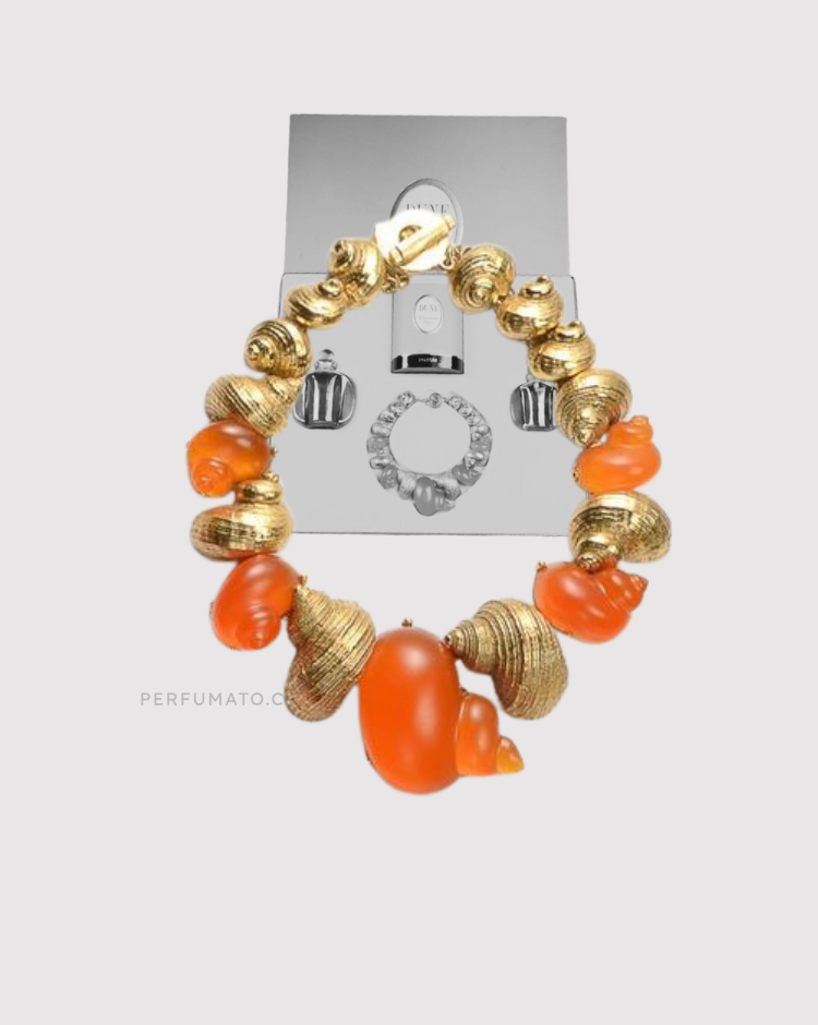 Christian Dior necklace. Part of a perfume box Dune, this necklace was designed by Robert Goossens in 1989.