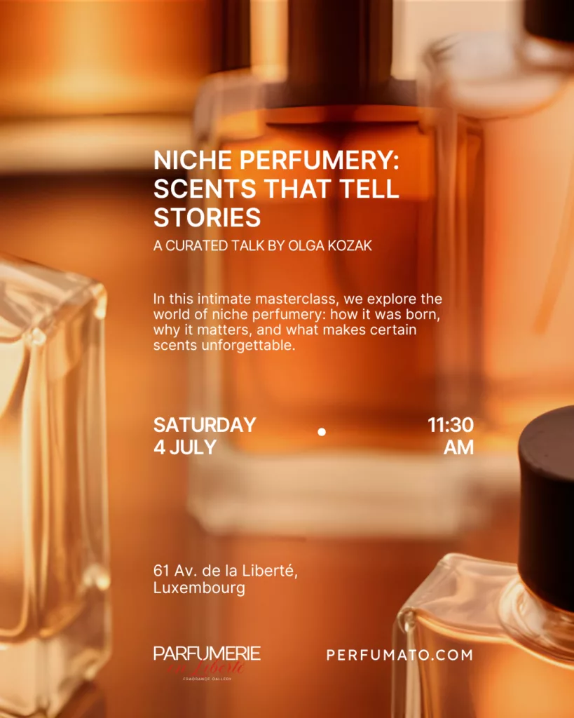 Niche perfumery masterclass in Luxembourg