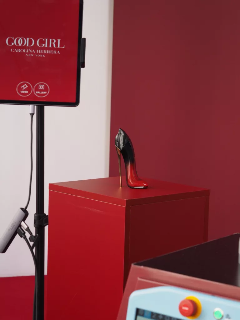 New perfume bottle inside Carolina Herrera Coffee shop