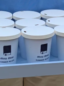 The coffee in Miu Miu Summer reads pop-up