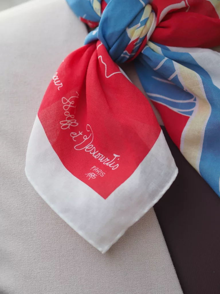 Silk scarf from Wolff & Descourtis