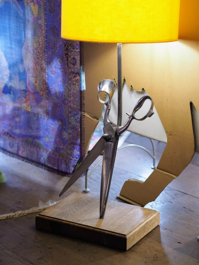 Decorative lamp from FanFan Artisan in Wolff&Descourtis boutique in Paris