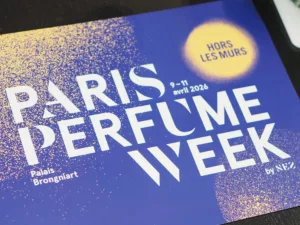The poster of Paris Perfume Week 2026 at Palais Brongniart