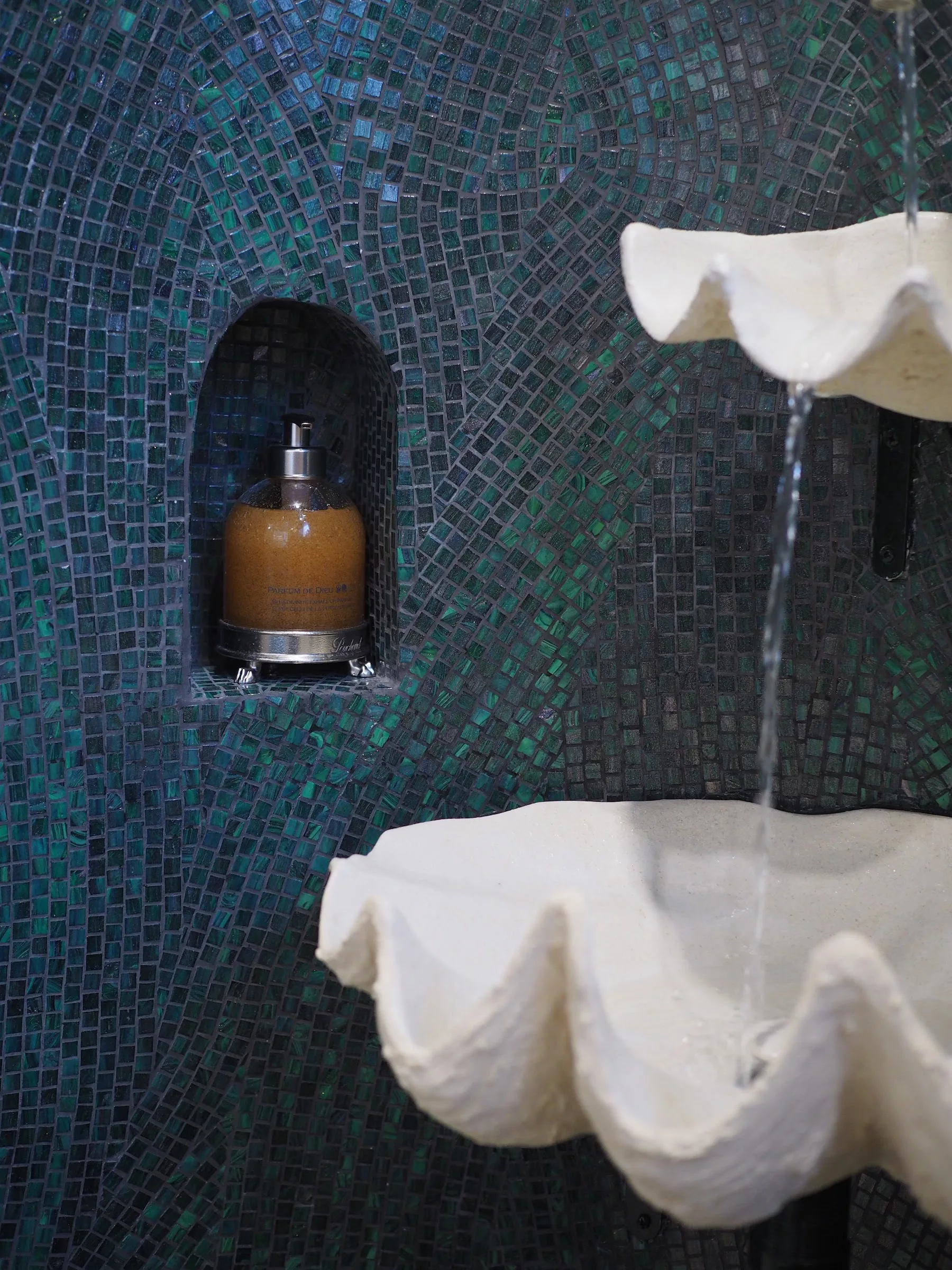 The fountain inside Pouchard perfume brand store