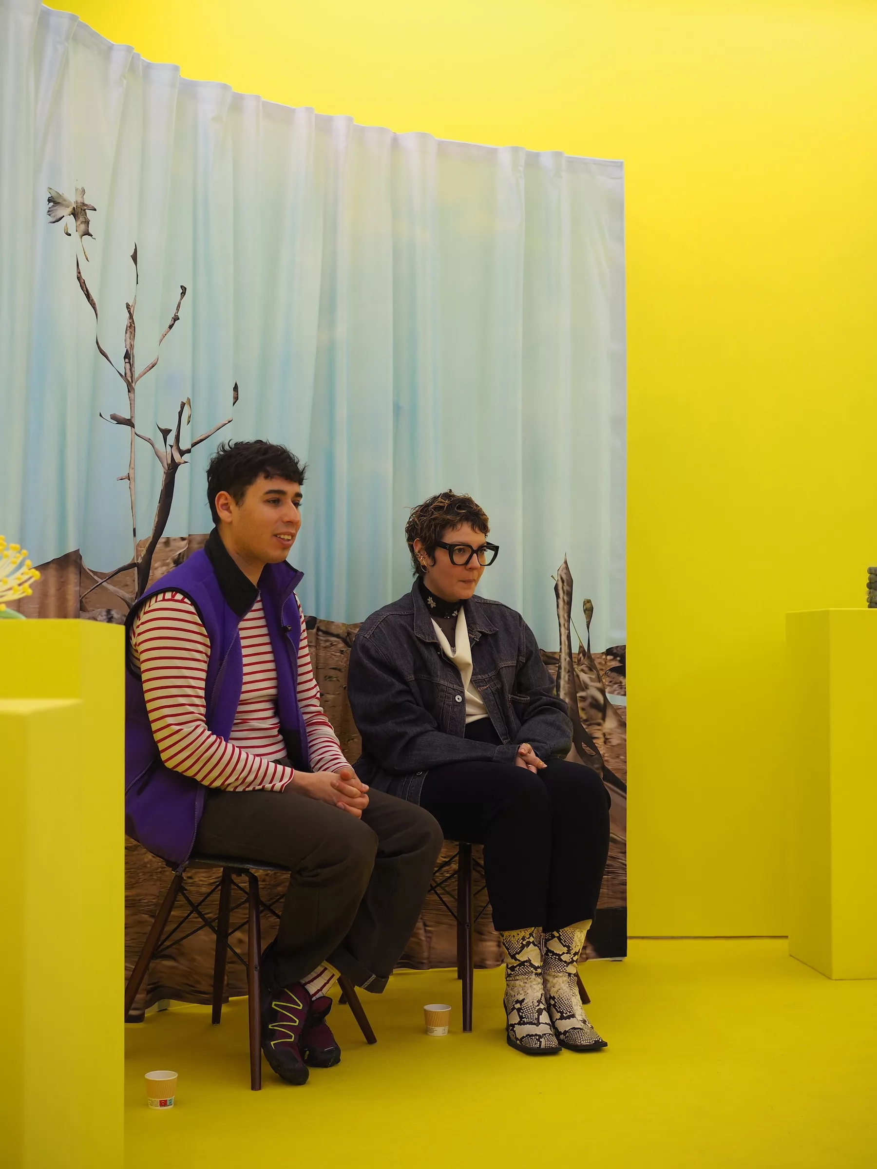 Alexis Foiny and Sandra Barré at Galerie Derouillon in Paris