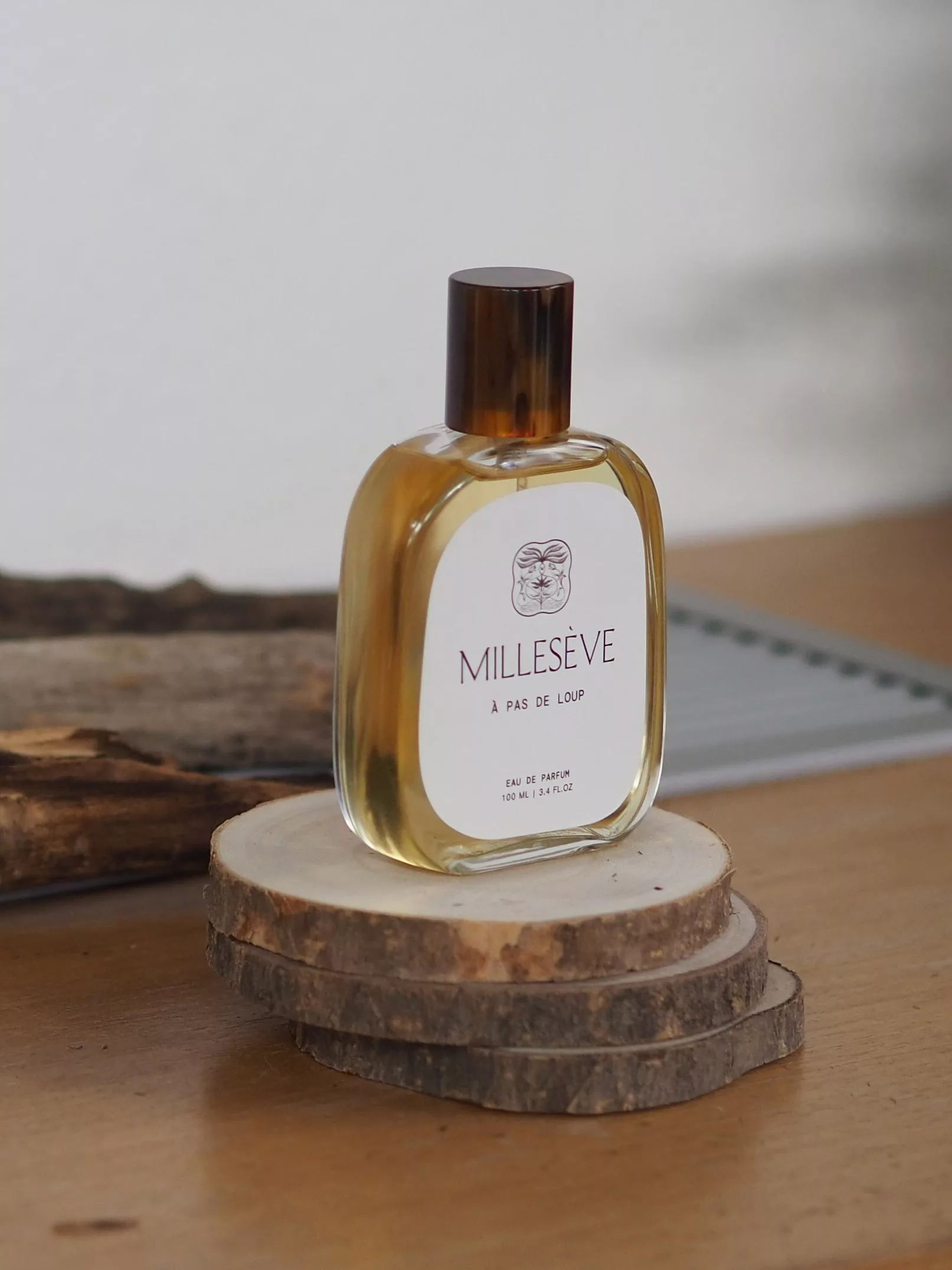 The bottle of Millesève perfume