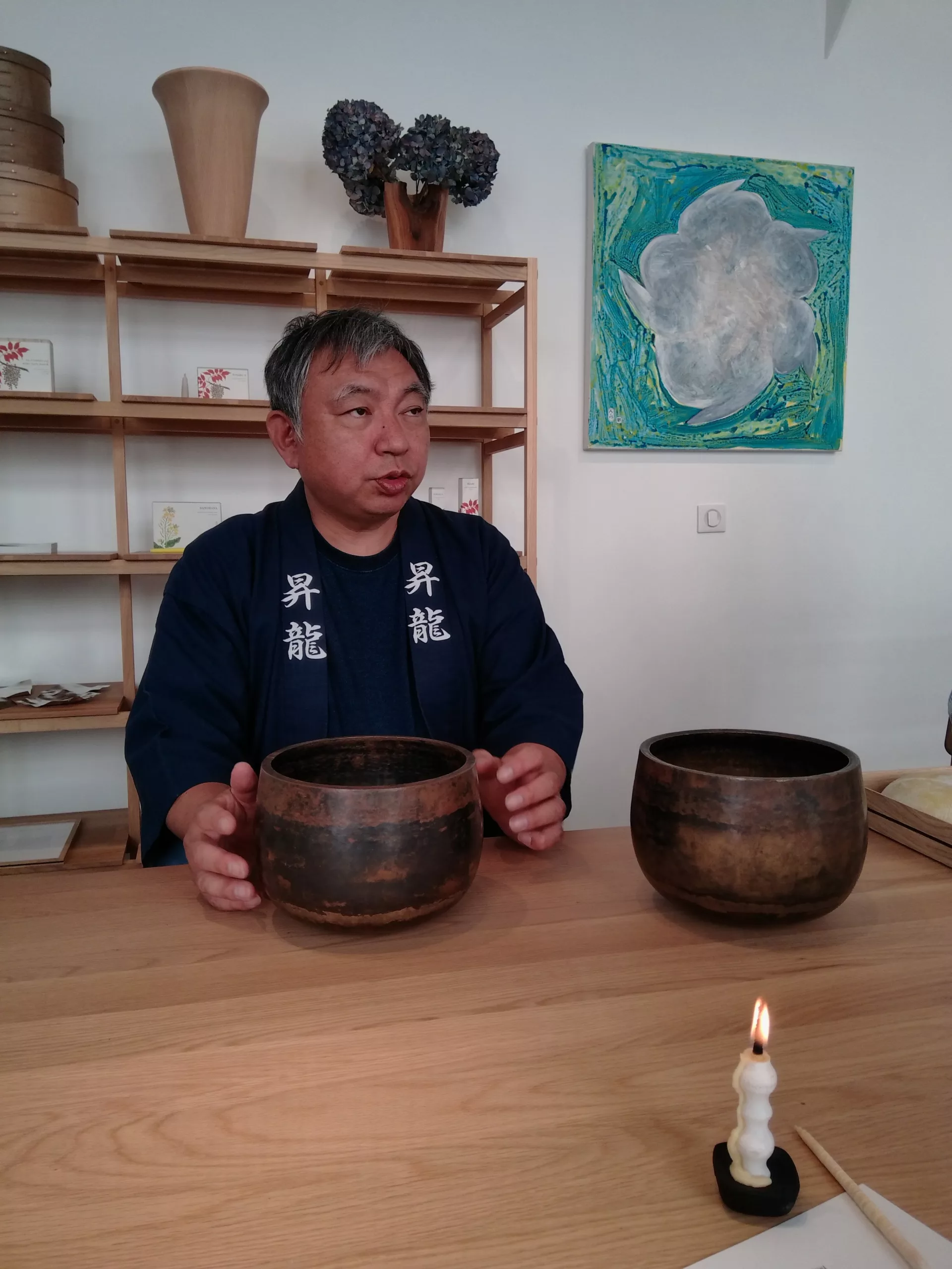 Japanese singing bowls at Biën; concept